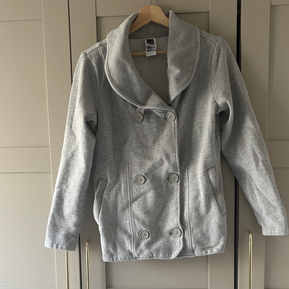 The North Face Light Gray Pea Coat